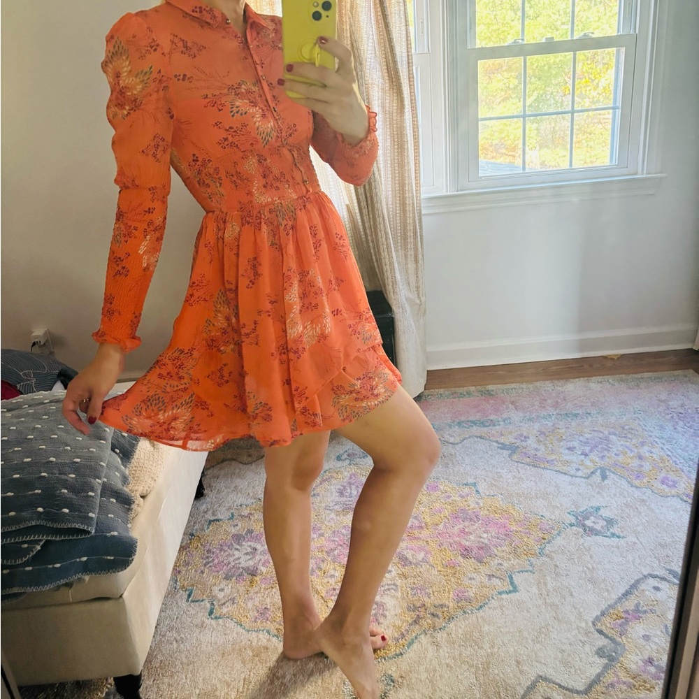 Free People orange dress size XS - Picture 11 of 11